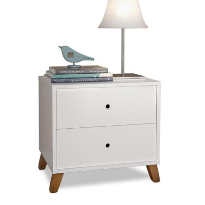 Imagem de Mesa de cabeceira retro branco chipre