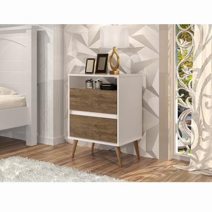 Imagem de Mesa de Cabeceira Retro Lotus 2G Off W. Jequitibá J&A Móveis