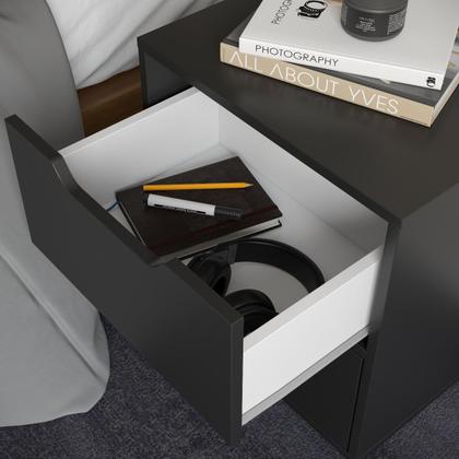 Imagem de Mesa De Cabeceira Retro Prime 2 Gavetas Pés Anti Umidade