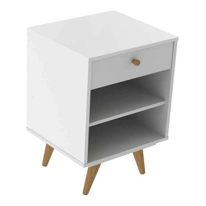 Mesa de Cabeceira Rubim 1 GV Branca - Mobly Imagem de Mesa de Cabeceira Rubim 1 GV Branca