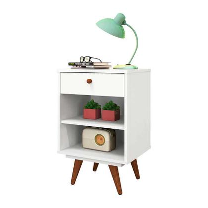 Mesa de Cabeceira Rubim 1 GV Branca - Mobly Imagem de Mesa de Cabeceira Rubim 1 GV Branca