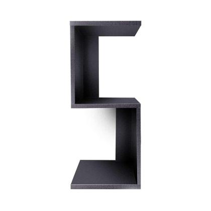 Imagem de Mesa de Cabeceira S Preto 60 x 25cm