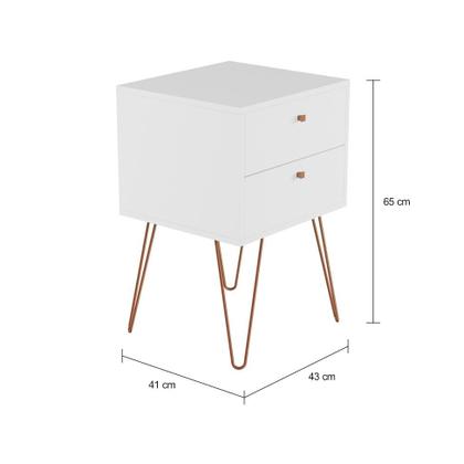 Imagem de Mesa de Cabeceira Sezana 2 GV Branca