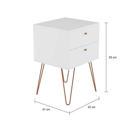 Mesa de Cabeceira Sezana 2 GV Branca - Mobly Imagem de Mesa de Cabeceira Sezana 2 GV Branca