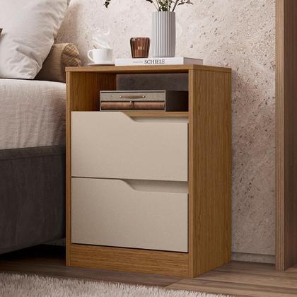 Imagem de Mesa de Cabeceira Sole 2 Gavetas Flex - Móveis Albatroz