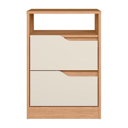 Imagem de Mesa de Cabeceira Sole 2 Gavetas Flex - Móveis Albatroz