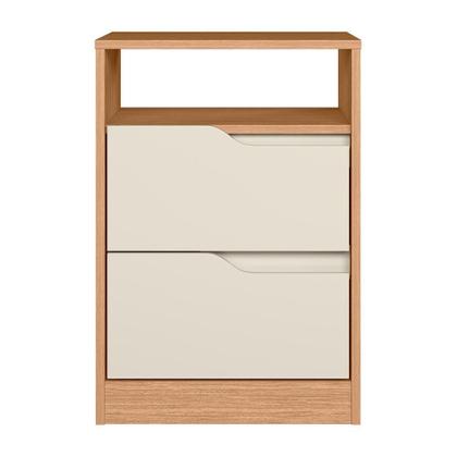 Imagem de Mesa de Cabeceira Sole 2 Gavetas Flex - Móveis Albatroz