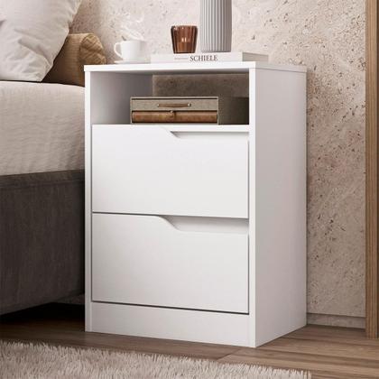 Imagem de Mesa de Cabeceira Sole com 2 Gavetas e Nicho