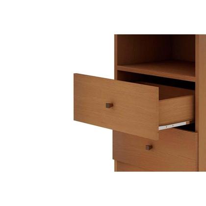 Imagem de Mesa de Cabeceira Solteiro Irlanda c/ 2 Gavetas Freijo - Genialflex