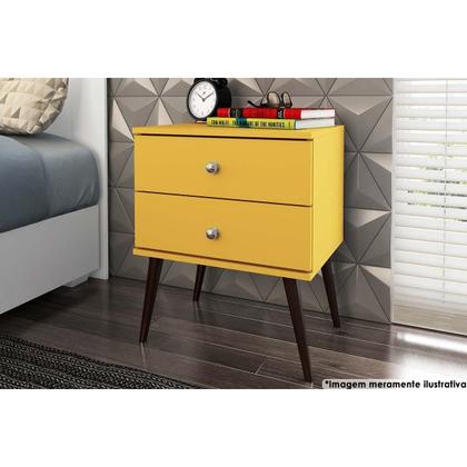 Imagem de Mesa de Cabeceira Solteiro RT 3032 c/ 2 Gavetas Rustico - Movelbento