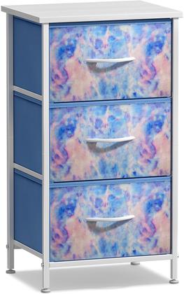 Imagem de Mesa de cabeceira Sorbus com 3 gavetas Pastel Tie-Dye