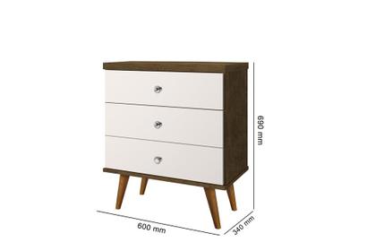 Imagem de Mesa de cabeceira Status 3 Gavetas