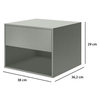 Imagem de Mesa de Cabeceira Suspensa 1 gaveta e nicho