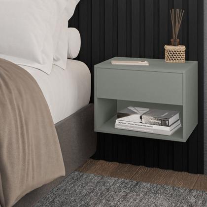 Imagem de Mesa de Cabeceira Suspensa 1 gaveta e nicho