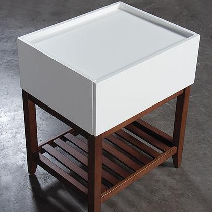 Imagem de Mesa de Cabeceira Tijuca com 1 Gaveta Telescópica 40x40