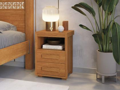 Imagem de Mesa de Cabeceira Tóquio Com 2 Gavetas 100% MDF Camas Fenix