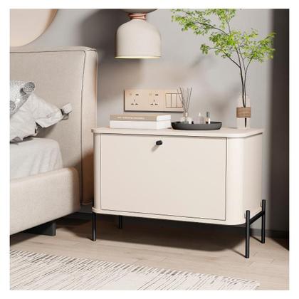 Imagem de Mesa de Cabeceira Tucupí Off White Preto JB Bechara 32703