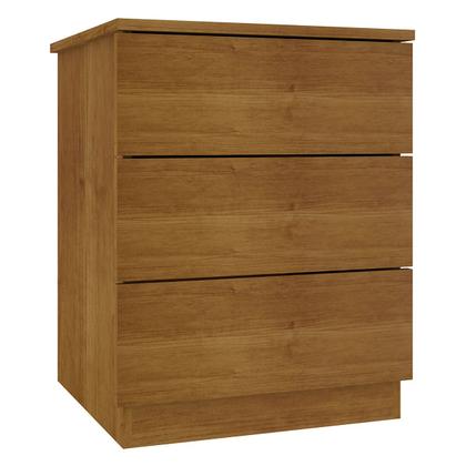 Imagem de Mesa de Cabeceira Veronna 3 Gavetas Cinamomo - Tcil Móveis