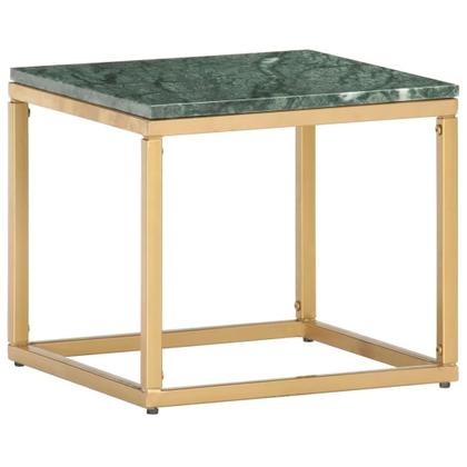Imagem de Mesa de café vidaXL Green Real Stone com textura de mármore