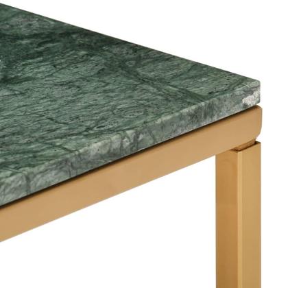Imagem de Mesa de café vidaXL Green Real Stone com textura de mármore