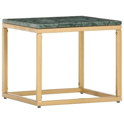Imagem de Mesa de café vidaXL Green Real Stone com textura de mármore