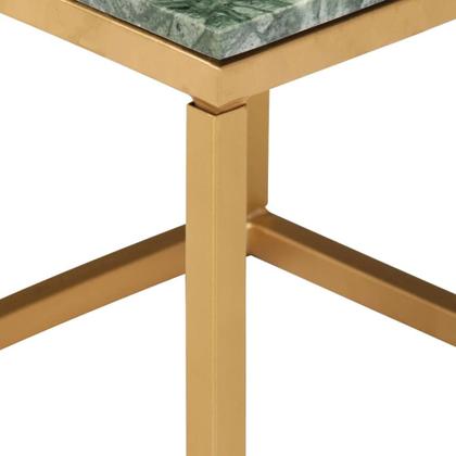Imagem de Mesa de café vidaXL Green Real Stone com textura de mármore