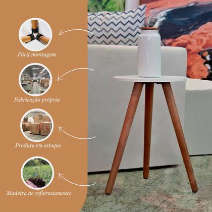 Imagem de Mesa De Canto Decorativa Para Sala Mesinha Lateral Sofá