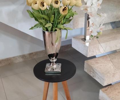 Imagem de Mesa de Canto e Apoio Lateral Eiffel Preta