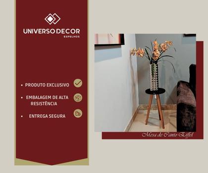 Imagem de Mesa de Canto e Apoio Lateral Eiffel Preta