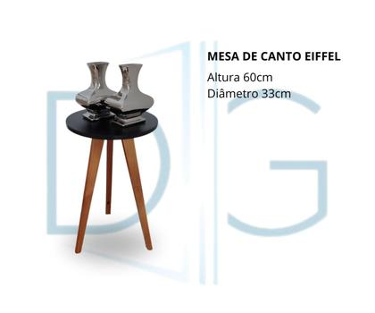 Imagem de Mesa de Canto e Apoio Lateral Eiffel Preta