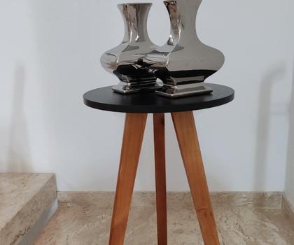Imagem de Mesa de Canto e Apoio Lateral Eiffel Preta