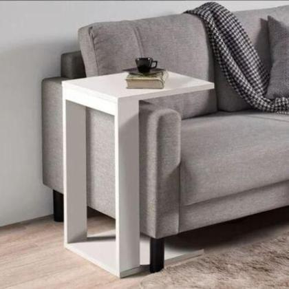 Imagem de Mesa De Canto Para Encaixe Lateral Ao Sofá Sala - Compmovel