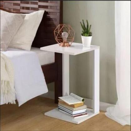 Imagem de Mesa De Canto Para Encaixe Lateral Ao Sofá Sala - Compmovel