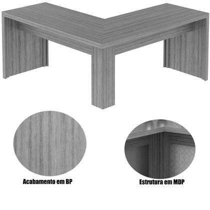 Imagem de Mesa de Canto para Escritório em L Angular MDP
