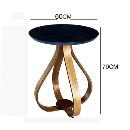 Imagem de mesa de canto pé cebola com tampo de 60 cm