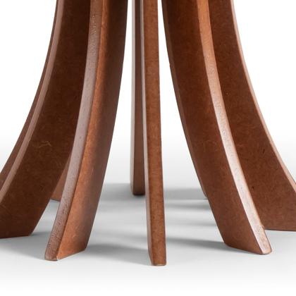 Mesa De Canto Redonda Lateral Sofá Cálice 40cm Altura Branco - B&D Artigos para Decoração Imagem de Mesa De Canto Redonda Lateral Sofá Cálice 40cm Altura Branco