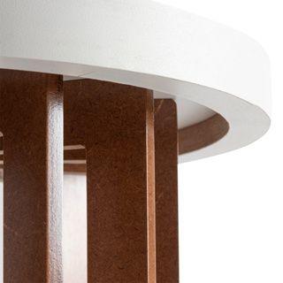 Mesa De Canto Sala Sofá Quarto Ravena 40cm Altura 40cm de Diâmetro Cor Branco - B&D Artigos para Decoração Imagem de Mesa De Canto Sala Sofá Quarto Ravena 40cm Altura 40cm de Diâmetro Cor Branco