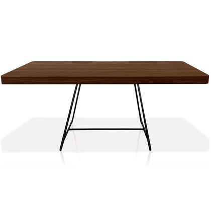 Imagem de Mesa de Centro Amsterdã Retangular em Aço e MDF Clean - Preta e Villandry