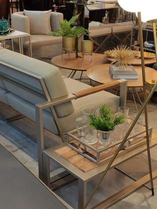 Imagem de Mesa de Centro Bahamas Aço Prata Várias Cores Tam P - Datelli Design