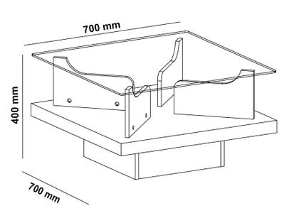 Imagem de Mesa de Centro Clear Off White Artely