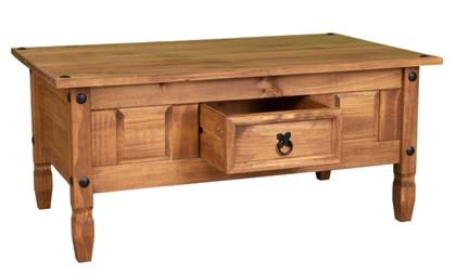 Imagem de Mesa de Centro com 1 Gaveta 100%madeira maçiça
