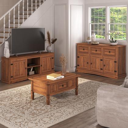 Imagem de Mesa de Centro com 1 Gaveta 100%madeira maçiça