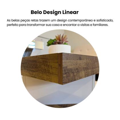 Imagem de Mesa de Centro com Rodízio Quadrada Saara