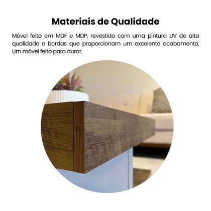 Imagem de Mesa de Centro com Rodízio Quadrada Saara