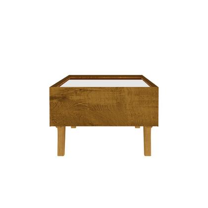 Imagem de Mesa de Centro Decorativa em Mdf Sena Tampo em Espelho Gaveta com Corrediça Telescópica