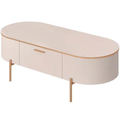 Imagem de Mesa De Centro Decorativa Sala de Estar Orgânico Giverny D05 Off White - Lyam Decor