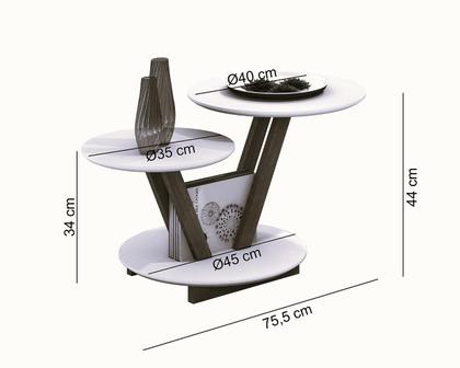Imagem de Mesa De Centro DMOB Laguna Redonda Moderna e Decorativa