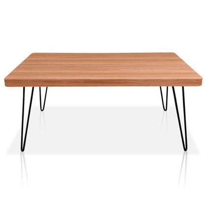 Imagem de Mesa de Centro Dublin Retangular em Aço e MDF Clean - Preta e Jade