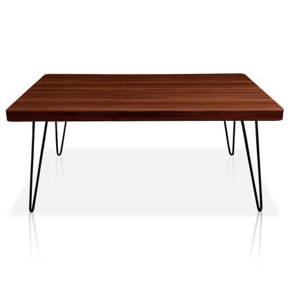 Imagem de Mesa de Centro Dublin Retangular em Aço e MDF Clean - Preta e Villandry