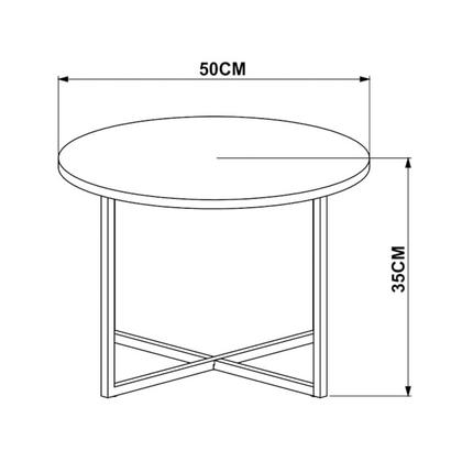 Imagem de Mesa de Centro Est Aço 27857 Linha Complementos Vermont Preto Artesano